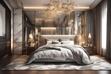 small interior design of luxury bedroom