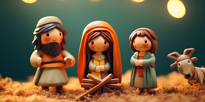 Toy figures in the shape of shepherds, for birth, Christmas Ornaments