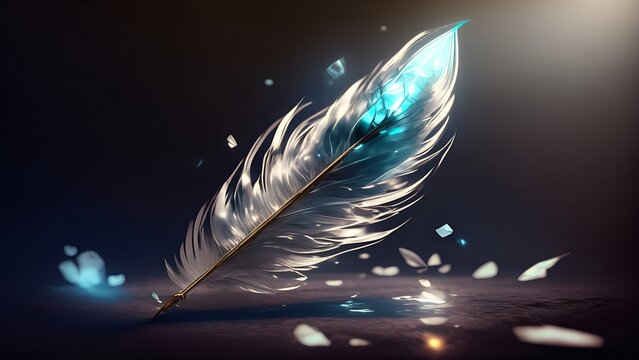 Crystal Feather Wallpaper