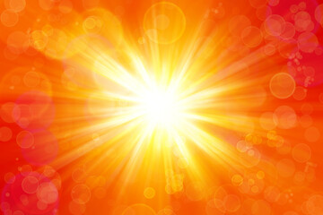 Bright sun rays background
