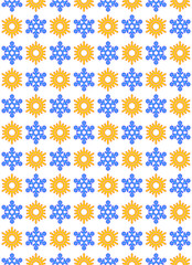 Hot and cold pattern