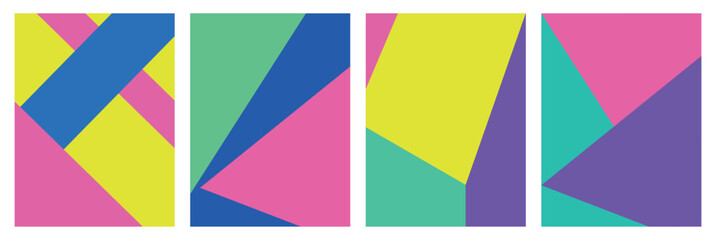 Modern abstract covers set. Geometric background. Vector illustration, eps 10.