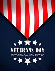 Veterans day background. National holiday of the USA.