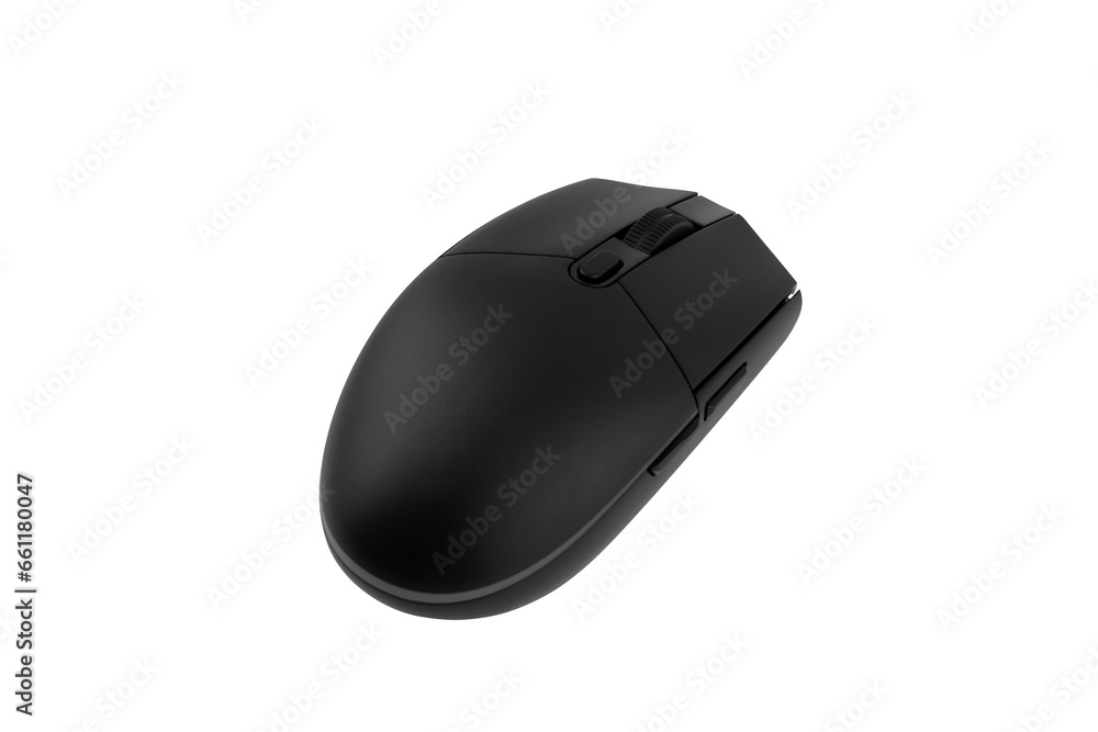 Poster computer mouse on a white background. wireless computer mouse close-up isolated on a white backgroun