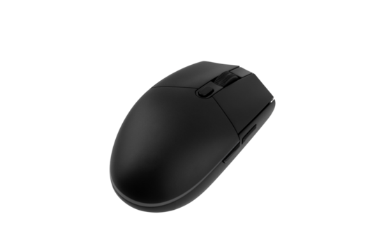 Computer mouse on a white background. Wireless computer mouse close-up isolated on a white background.