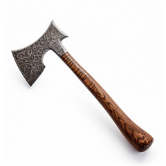 axe isolated on white background, AI Generative.