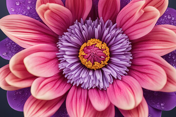 pink lotus flower with water drop in the garden. pink lotus flower with water drop in the garden. pink and violet flower