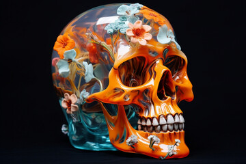 Dead horror death halloween skull head human