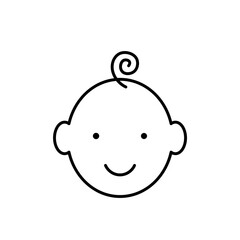 Little child icon. Baby. Vector illustration