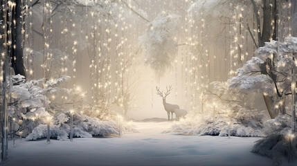 Magical Winter Wonderland - obrazy, fototapety, plakaty