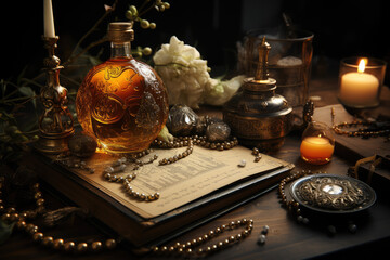 A piece of beautiful Jewish artwork, showcasing the rich artistic tradition within the community. Generative Ai.