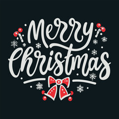 Obraz premium Merry Christmas T-shirt Design