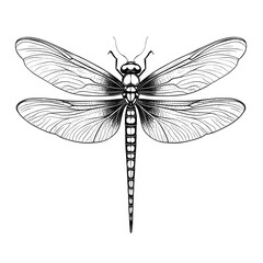 Hand Drawn Sketch Mantisfly Illustration

