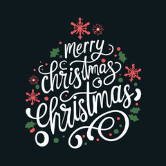 Merry Christmas T-shirt Design