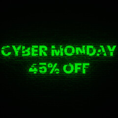 Cyber Monday 45 % OFF