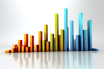 graph chart with arrow
