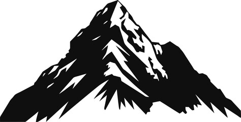 Black mountain icon. high quality black style vector icons