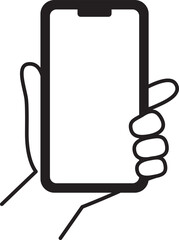 スマートフォンを使用するアイコン