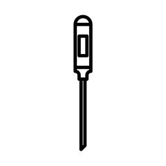 meat thermometer icon in line