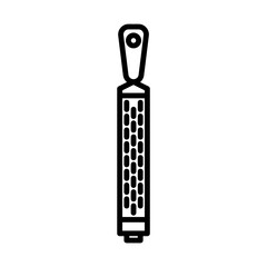 lemon grater icon in line style