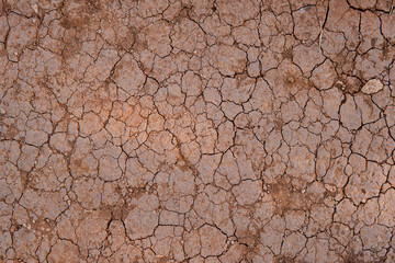 Detail of soil erosion during heavy drought