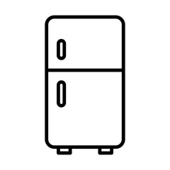 refrigerator icon, sign, symbol in line style