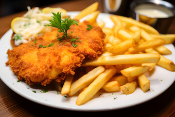 Pommes Schnitzel