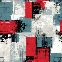 Abstract background grunge graffiti shapes retro repeat pattern modern geometric