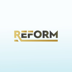 REFORM vector logo design idea