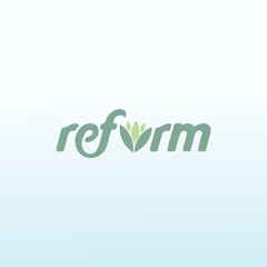 REFORM vector logo design idea