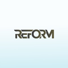 REFORM vector logo design idea