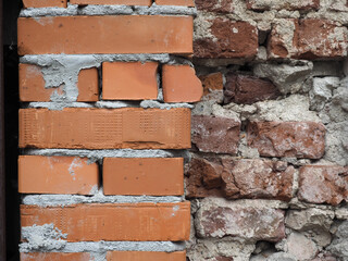 red brick wall background