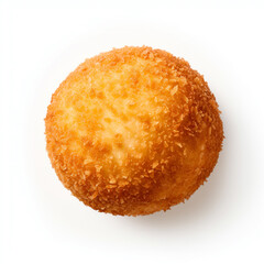 arancini isolated on white background, AI Generative.