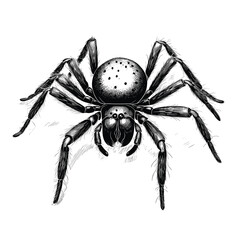Hand Drawn Sketch Spider Illustration

