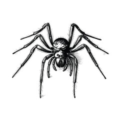 Hand Drawn Sketch Spider Illustration

