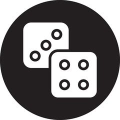 dice glyph icon
