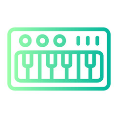 keyboard gradient icon