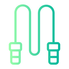jumping rope gradient icon
