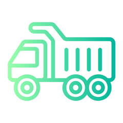 toy truck gradient icon