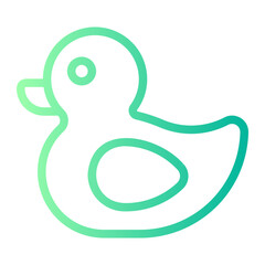 rubber duck gradient icon
