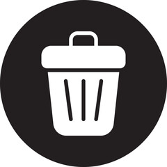 trash glyph icon
