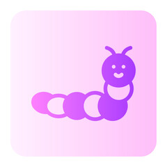 Obraz na płótnie Canvas caterpillar gradient icon
