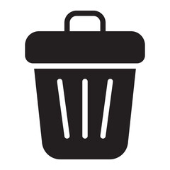 trash glyph icon
