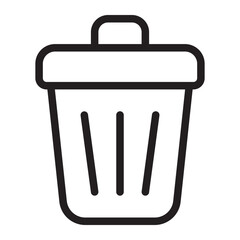 trash line icon