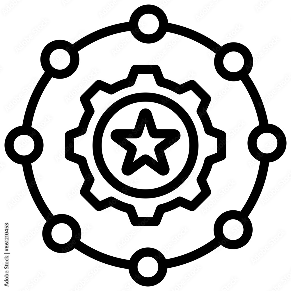 Poster skills framework outline icon