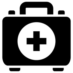 Obraz premium First Aid Kit Glyph Icon