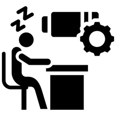 Fatigue Management Glyph Icon