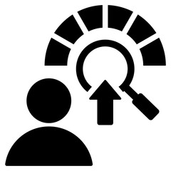 Performance Evaluation Glyph Icon