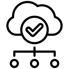 Cloud Availability Outline Icon