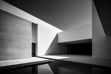 Simplicity Embodied in Architectural Excellence. This remarkable architectural marvel is defined by its minimalist aesthetics, brought to life through generative AI